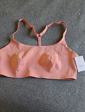 Auden Seamless T-Back Bralette in Dusty Pink...size Lg...NWT